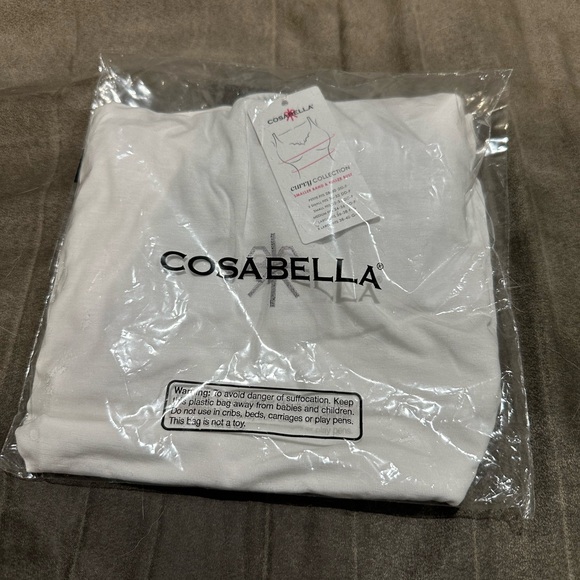 NWT - Cosabella - Talco Curvy Racerback Camisole -white - M - Picture 5 of 6
